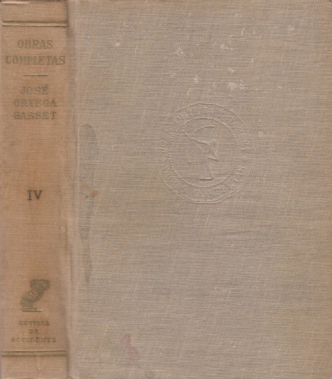 OBRAS COMPLETAS TOMO IV. 1929-1933