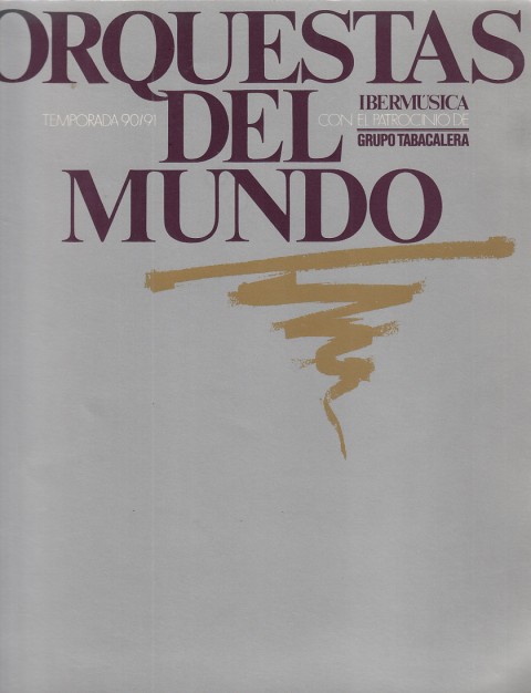 ORQUESTAS DEL MUNDO. TEMPORADA 90-91