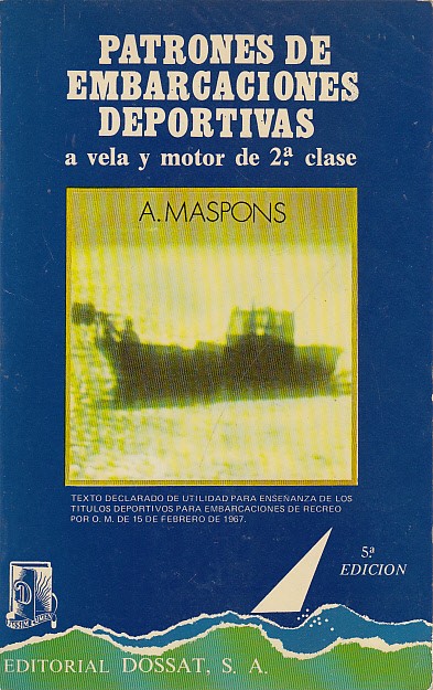 PATRONES DE EMBARCACIONES DEPORTIVAS A VELA Y MOTOR DE 2ª …