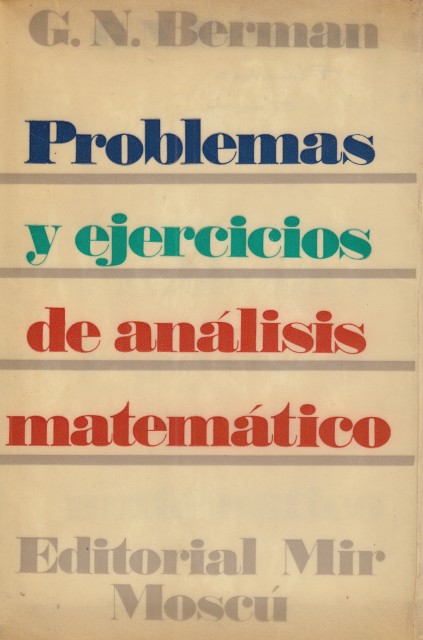 PROBLEMAS Y EJERCICIOS DE ANÁLISIS MATEMÁTICO