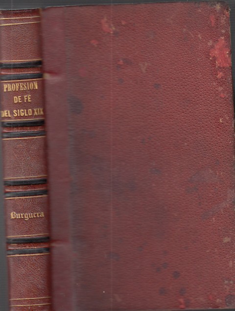 PROFESIÓN DE FE DEL SIGLO XIX