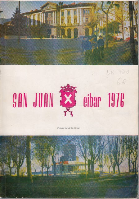 PROGRAMA DE FIESTAS DE SAN JUAN. EIBAR 1976