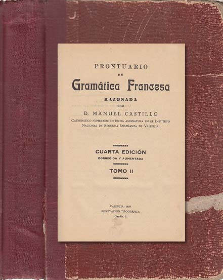 Prontuario de Gramática Francesa Razonada (Tomo II)