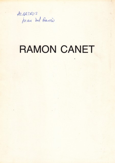 RAMÓN CANET. Obra damunt paper