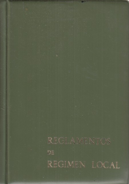 REGLAMENTOS DE RÉGIMEN LOCAL