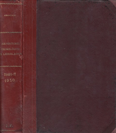 REPERTORIO CRONOLOGICO DE LEGISLACION 1950. TOMO II.