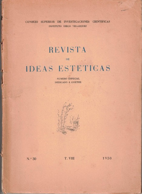 Revista de ideas estéticas nº 30. Número Especial dedicado a …