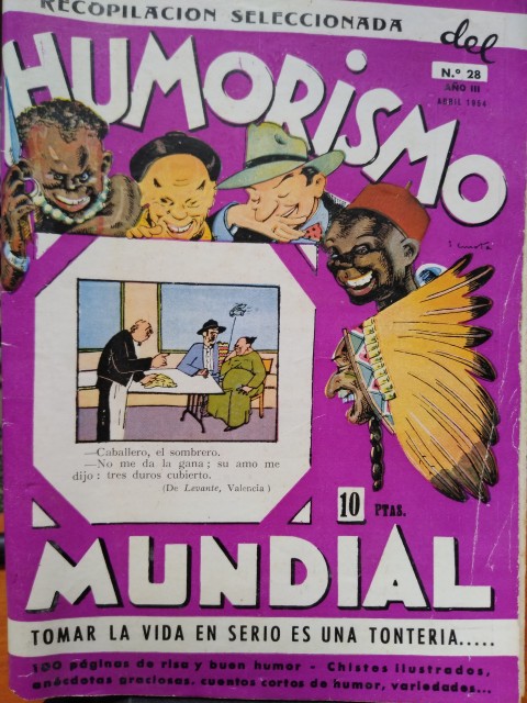 REVISTA RECOPILACIÓN SELECCIONADA DEL HUMORISMO MUNDIAL Nº28. 1954