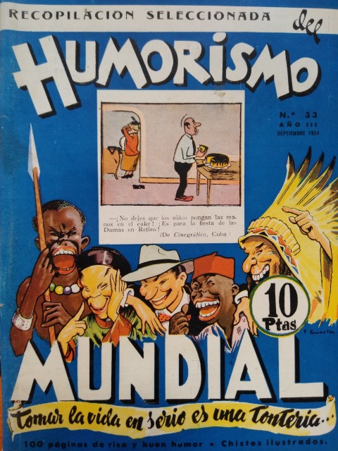 REVISTA RECOPILACIÓN SELECCIONADA DEL HUMORISMO MUNDIAL Nº33. 1954