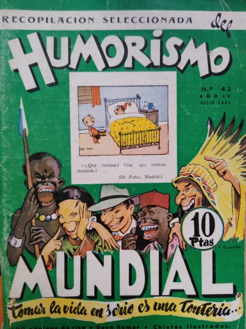 REVISTA RECOPILACIÓN SELECCIONADA DEL HUMORISMO MUNDIAL Nº43. 1955