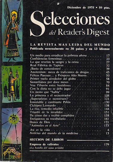 SELECCIONES DEL READER'S DIGEST. DICIEMBRE 1975