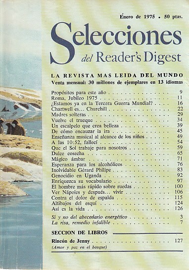 SELECCIONES DEL READER'S DIGEST. ENERO 1975