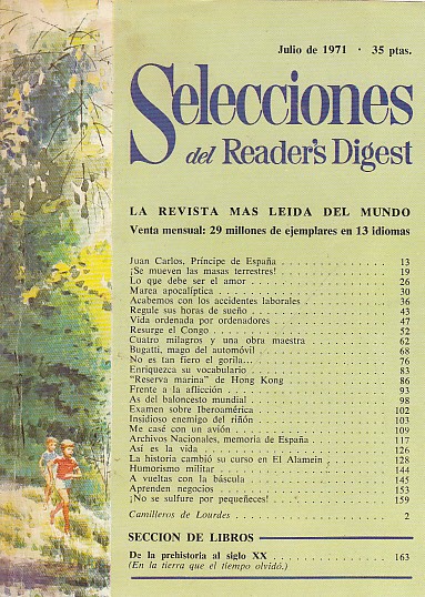 SELECCIONES DEL READER'S DIGEST. JULIO 1971