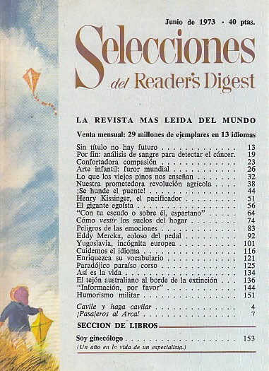 SELECCIONES DEL READER'S DIGEST. JUNIO 1973