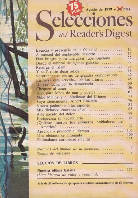 SELECCIONES DEL READER'S DIGEST Nº 465. AGOSTO DE 1979