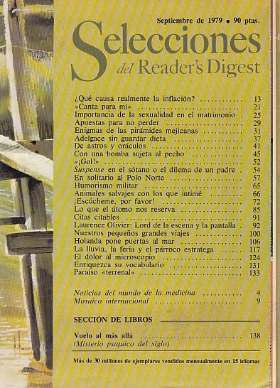 SELECCIONES DEL READER'S DIGEST. SEPTIEMBRE 1979