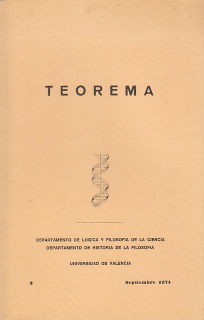 TEOREMA. VOL. 3