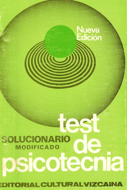 TEST DE PSICOTECNIA (Solucionario modificado)