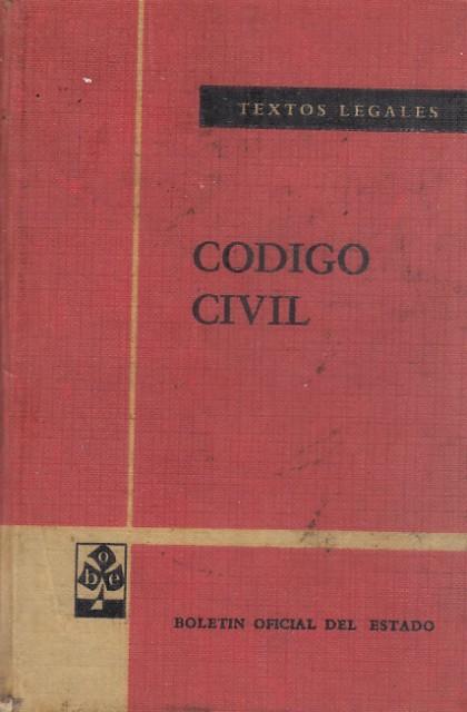 TEXTOS LEGALES. CODIGO CIVIL