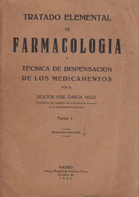 TRATADO ELEMENTAL DE FARMACOLOGIA y tecnica de dispensacion de los …
