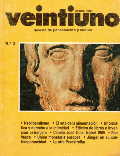 Veintiuno. Revista de pensamiento y cultura N°3 (La creciente vitalidad …