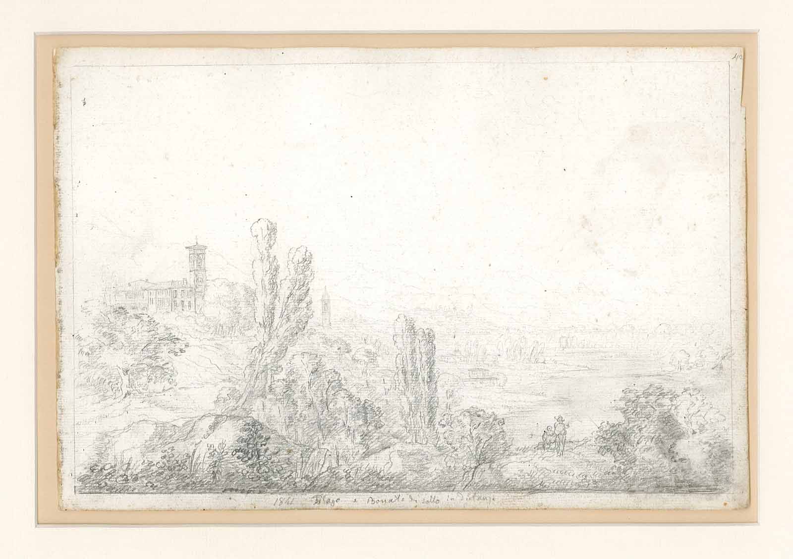 1841 Filago (ripassato) e Bonate di Sotto in distanza