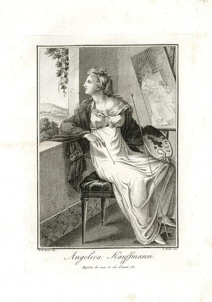 Angelica Kauffmann Dipinta da essa in età d'anni 23
