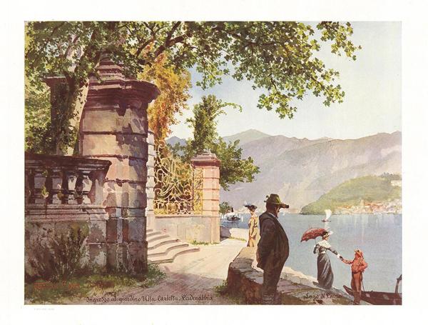 Ingresso al giardino Villa Carlotta. Cadenabbia