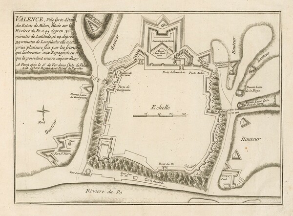 Valence, Ville forte d'Italie, des Estats de Milan, Située sur …