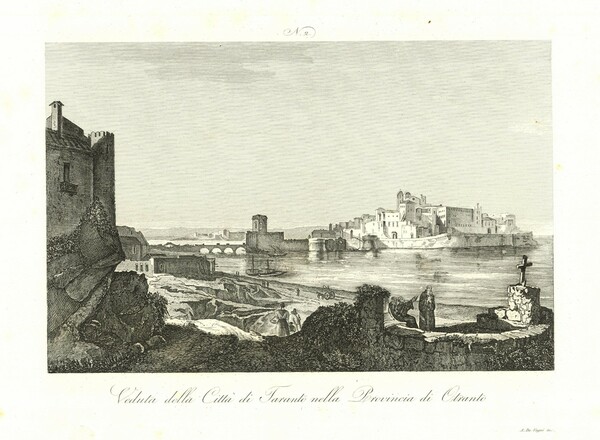 Veduta della Città di Taranto nella provincia di Otranto