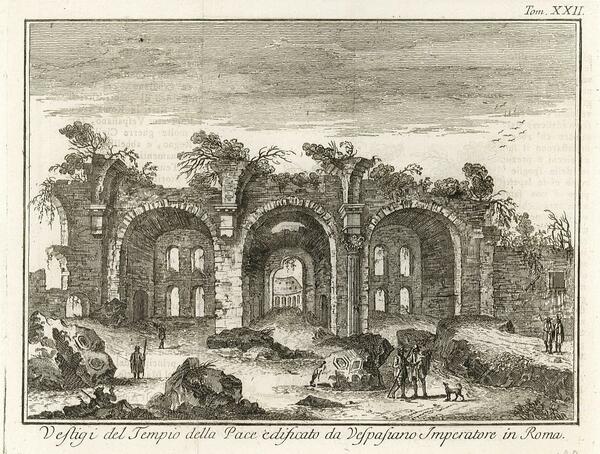 Vestigi del Tempio della Pace edificato da Vespasiano Imperatore di …
