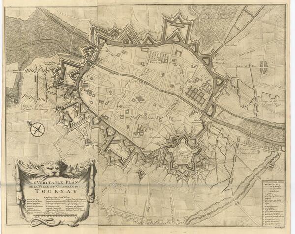 Le Veritable Plan de la Ville et Cittadelle de Tournay