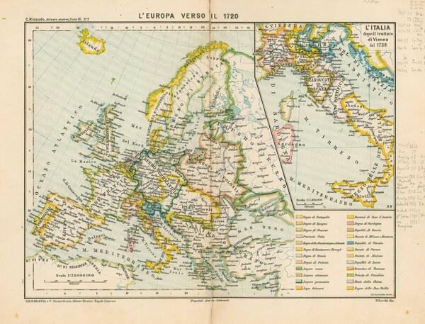 L'Europa verso il 1720