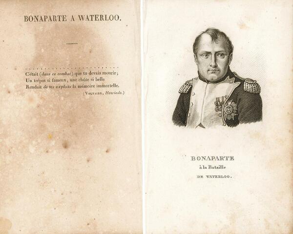 Bonaparte à la Bataille de Waterloo