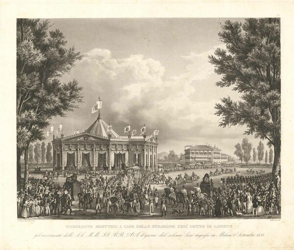 Padiglione erettosi a capo dello stradone così detto di Loreto.