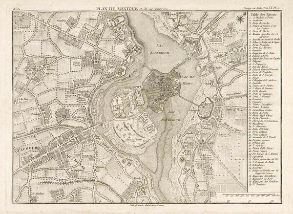 Plan de Mantoue et des ses Environs