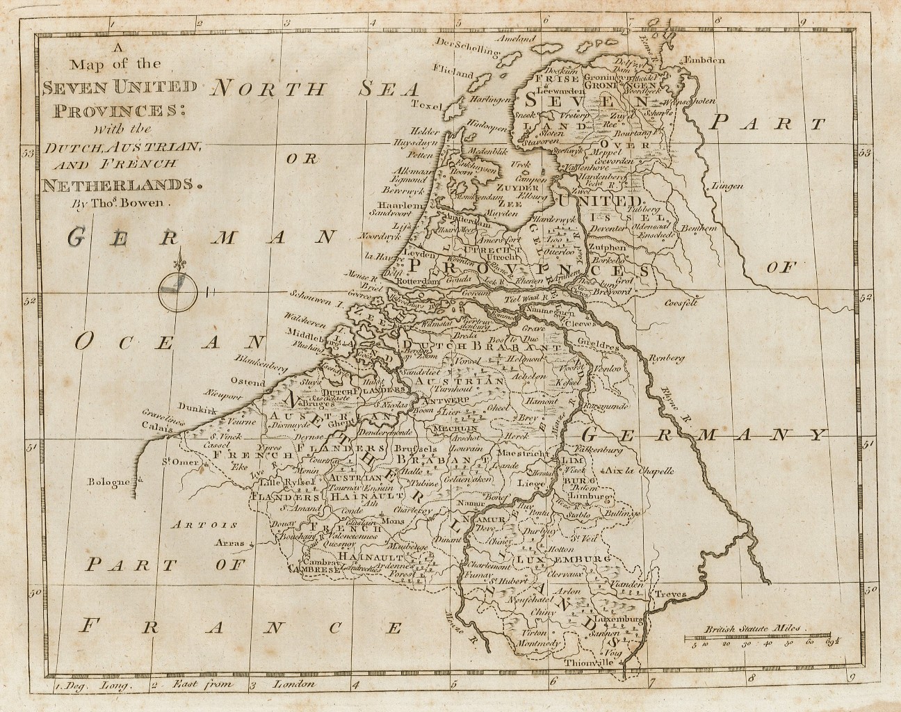 A map of the Seven United Provinces: with the Dutch, …