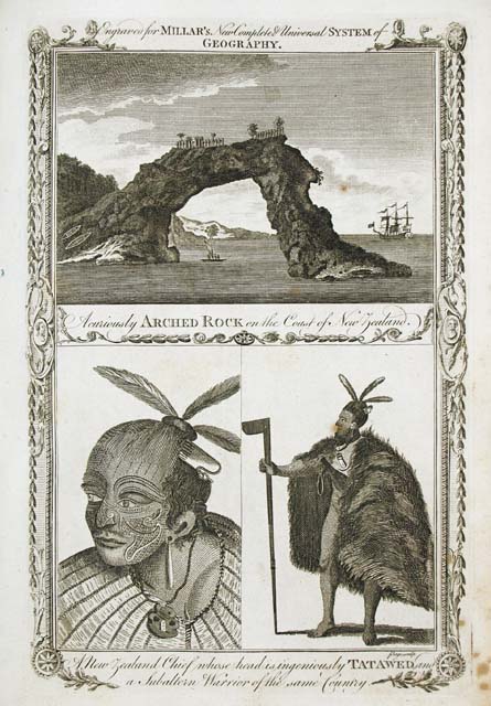 A New Zealand chief whose head is ingeniously Tatawed .