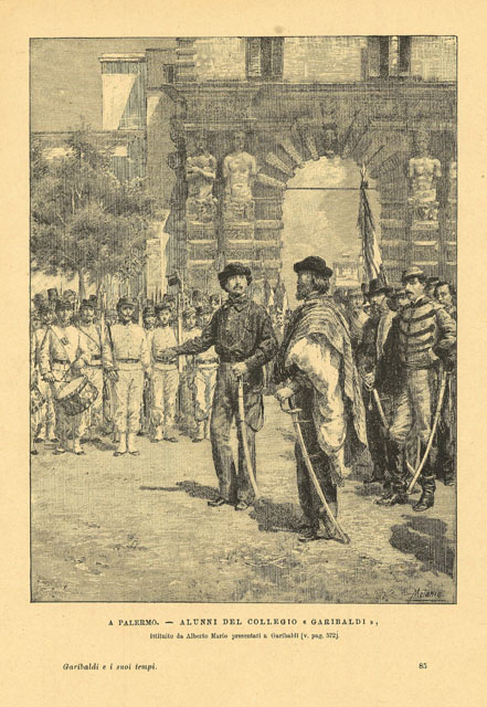 A Palermo - Alunni del collegio "Garibaldi"
