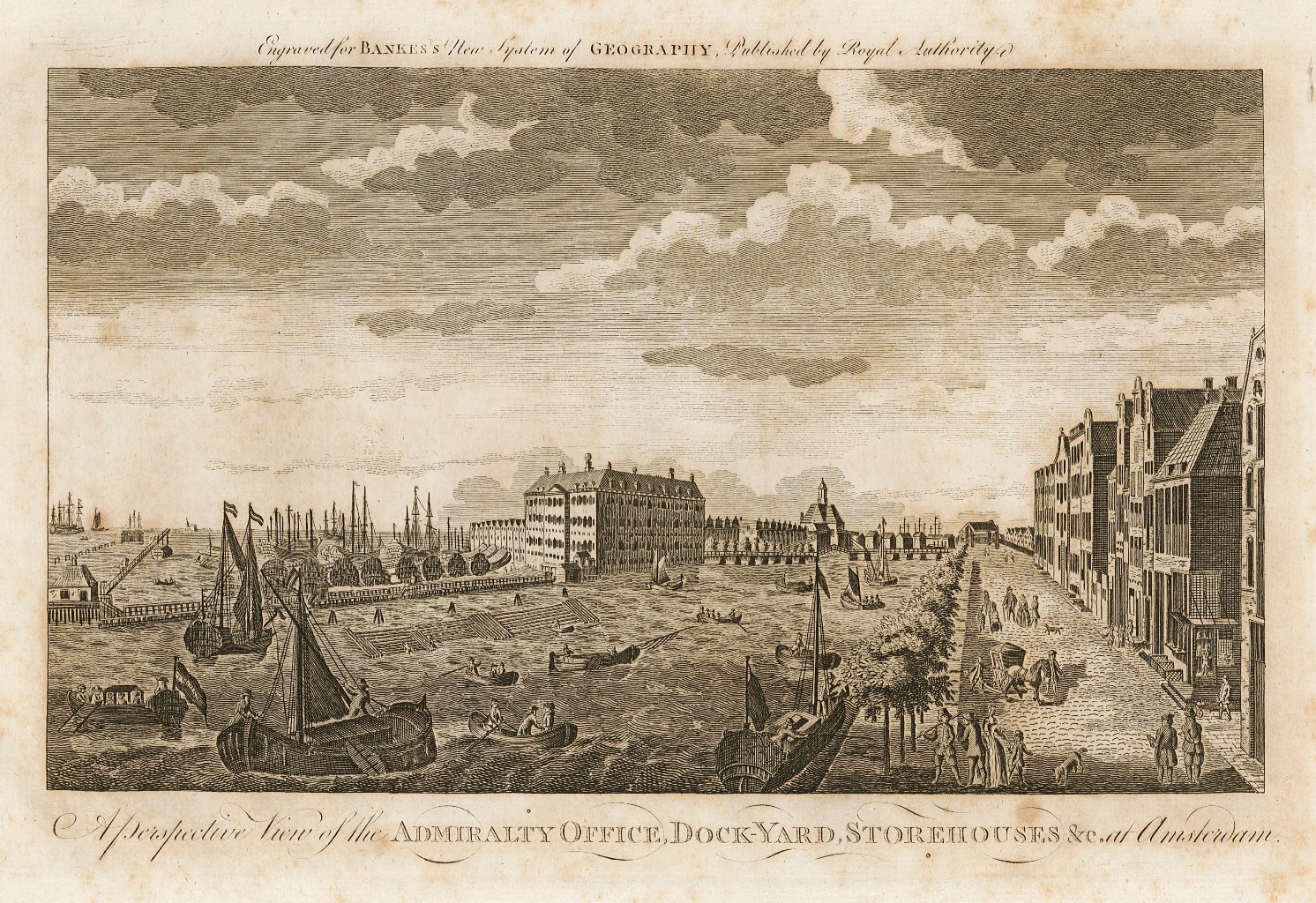 A prospective view of the admiralty office dock-yard storehouses & …