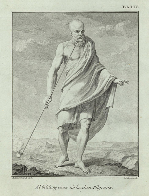 Abbildung eines turkischen pilgrims