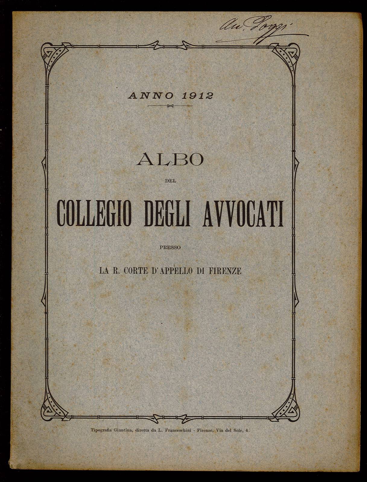 Albo del Collegio degli Avvocati presso la Corte d'Appello di …
