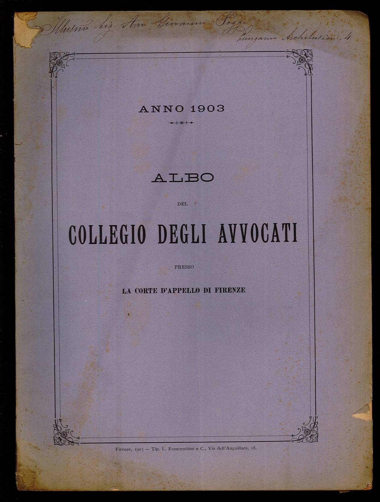 Albo del Collegio degli Avvocati presso la Corte d'Appello di …