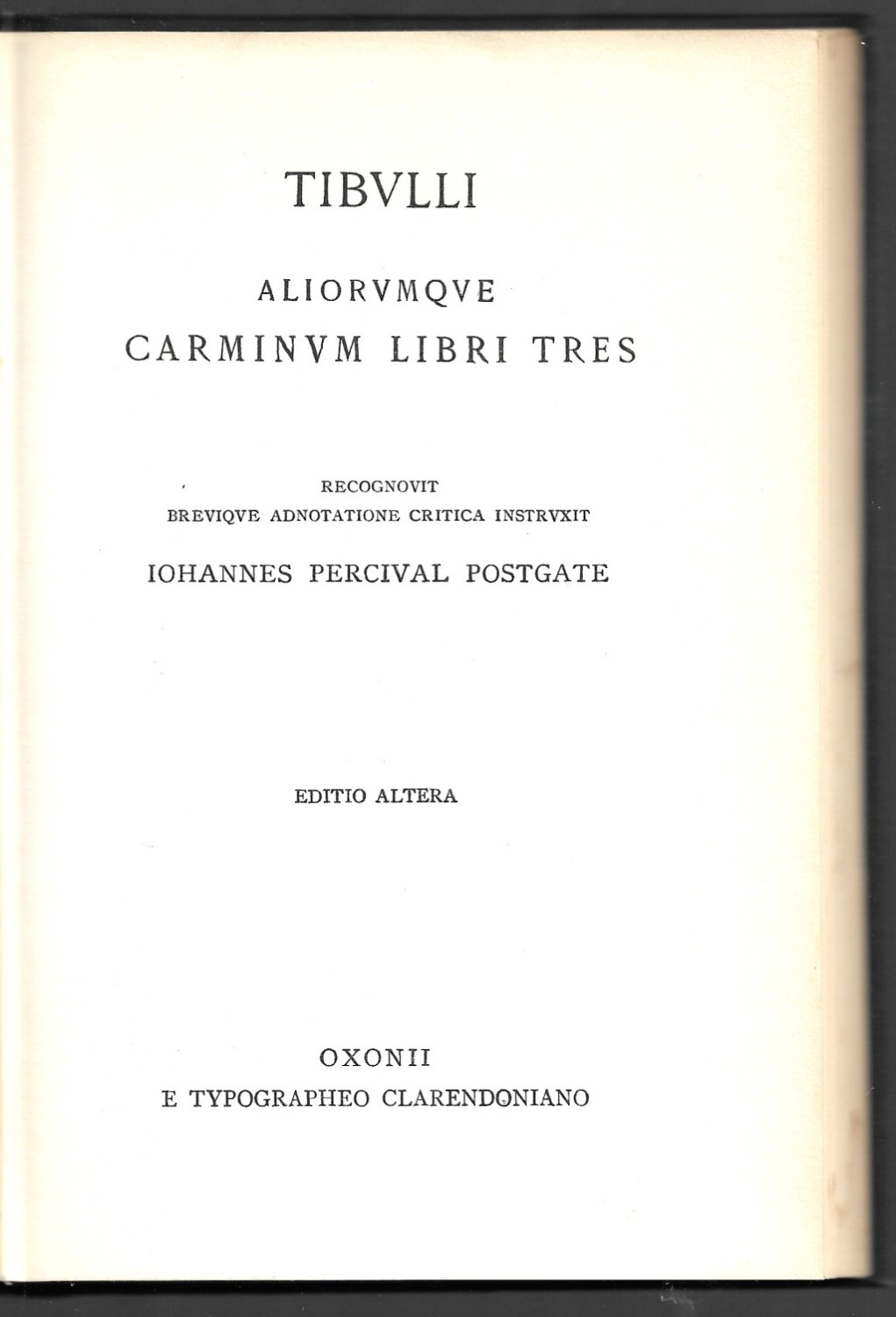 Aliorvmqve Carminvm Libri Tres