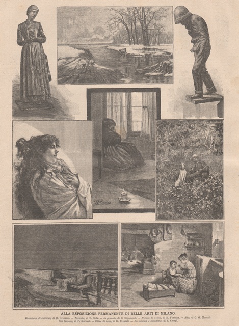 Alla Esposizione Permanente di Belle Arti di Milano