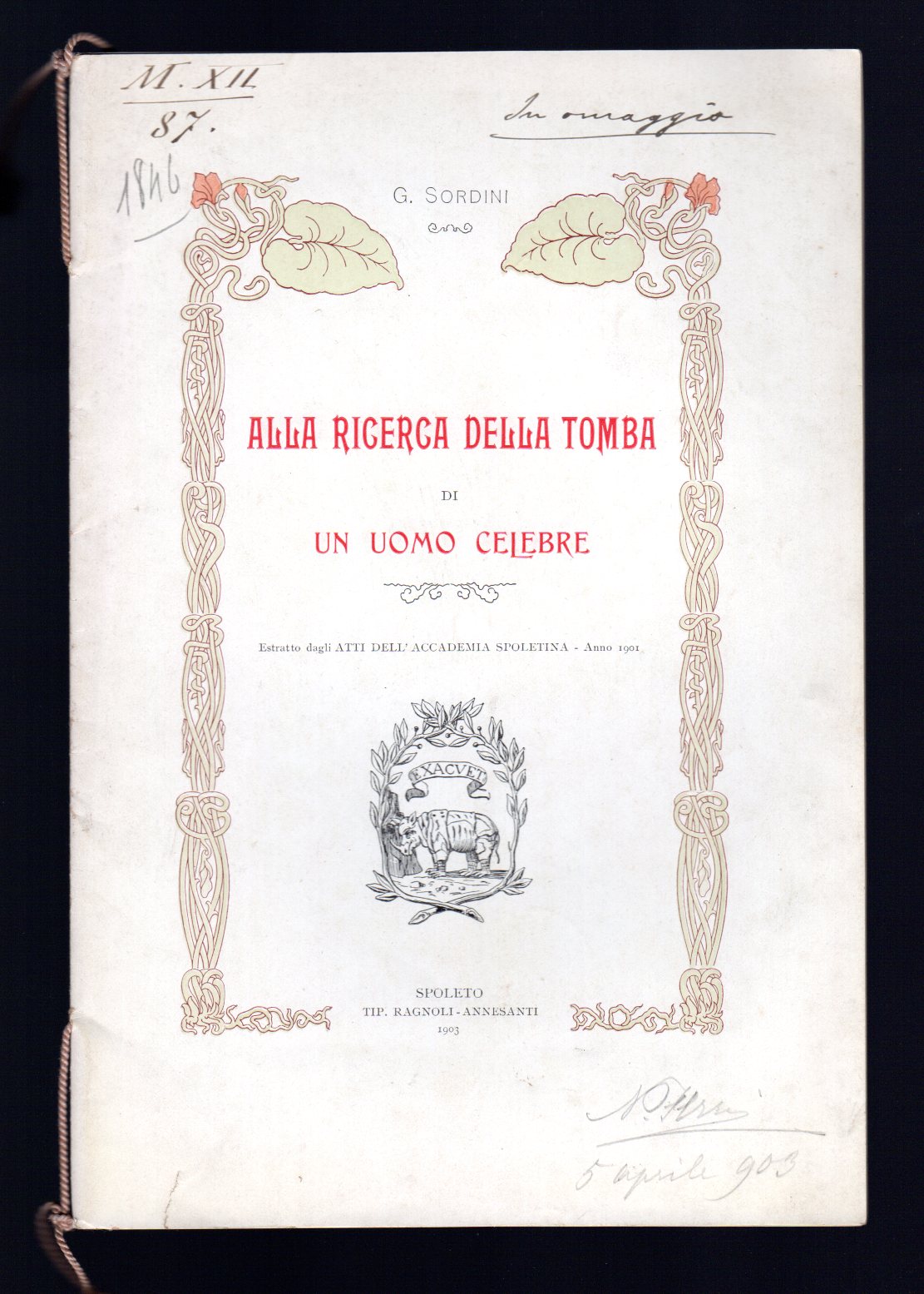 Alla ricerca della tomba di un uomo celebre
