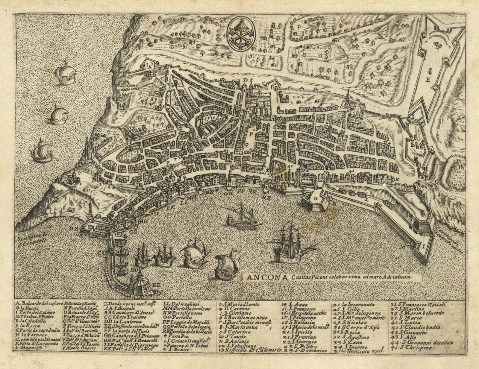 Ancona Civitas Piceni celeberrima ad mare Adriaticum