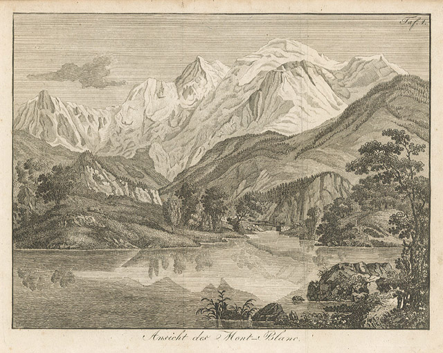 Ansicht des Mont Blanc