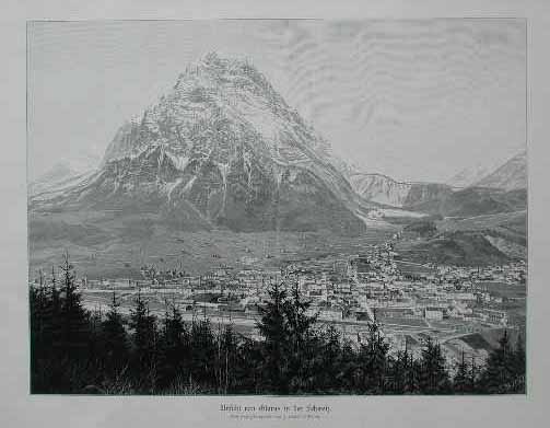 Ansicht von Glarus in der Schweiz