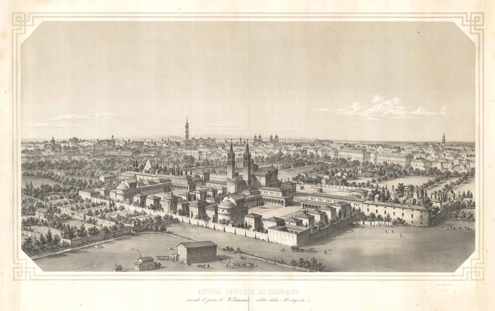 Antica Certosa di Ferrara secondo il piano di F. Canonici …